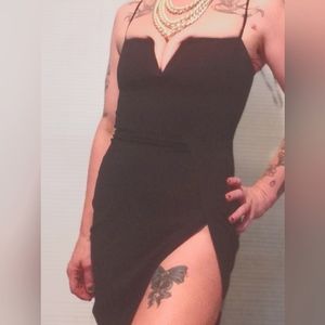 Sexy black cocktail dress